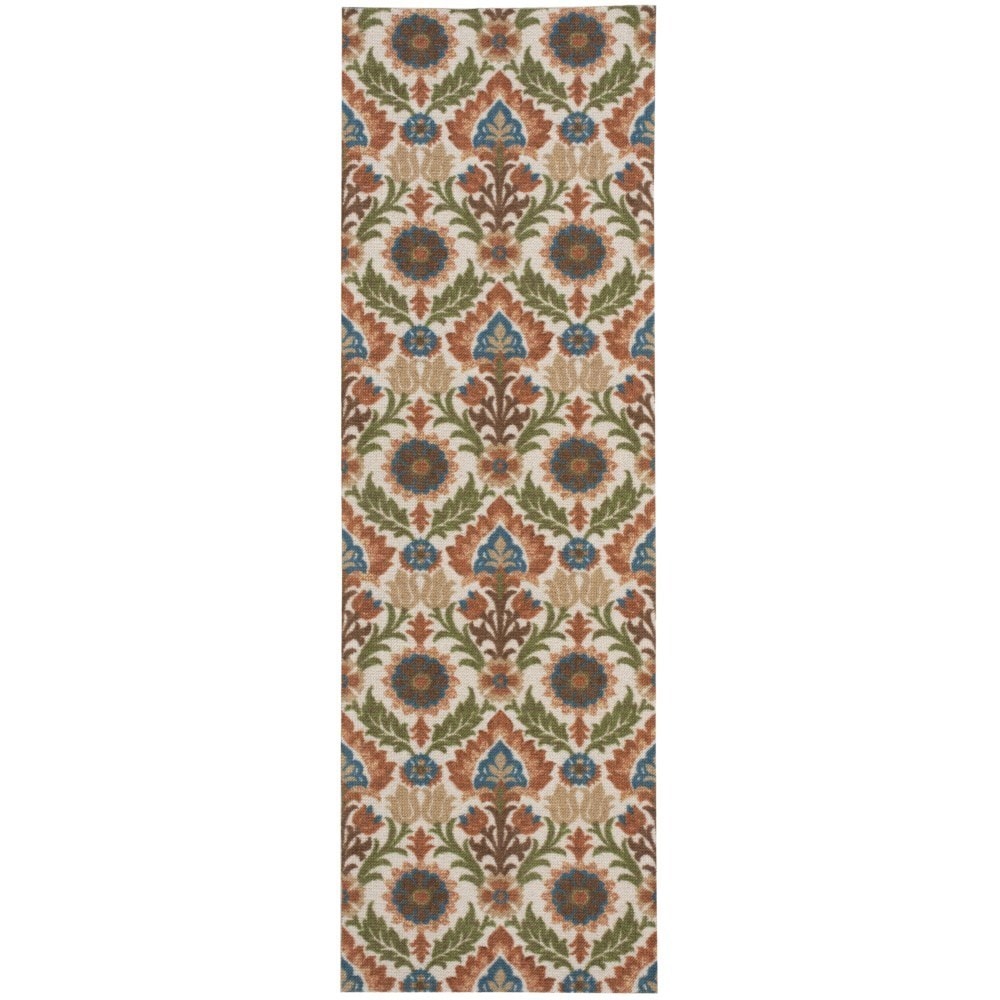 Waverly Global Awakening Ivory/ Pear Runner Rug (26 X 8)