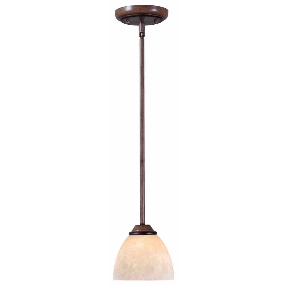 Reims 1 light Aruba Teak Mini Pendant