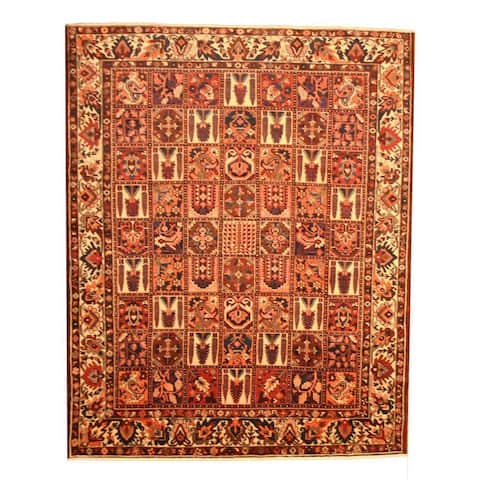 Handmade One-of-a-Kind Bakhtiari Wool Rug (Iran) - 9'10 x 12'2