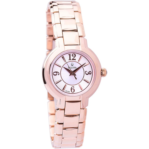 Bulova Women's 97L122 Rosetone Bracelet Dress Watch