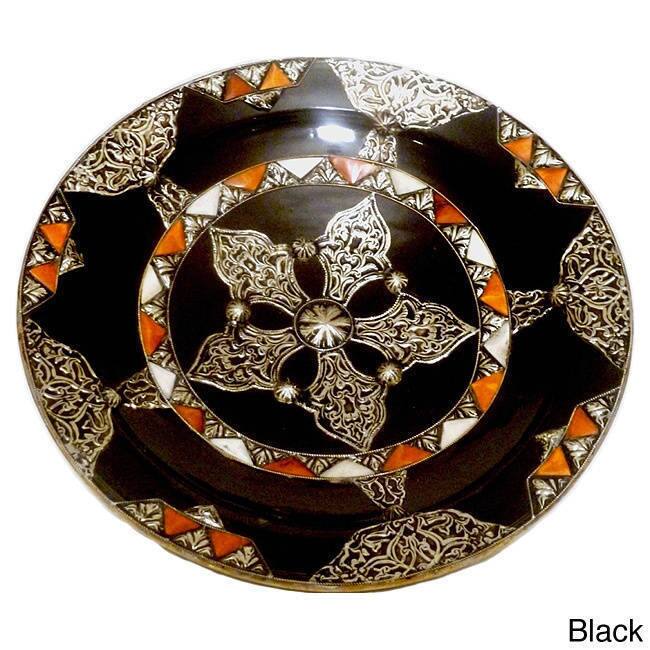 Handmade Decorative Ceramic Sahara Plate (Morocco)