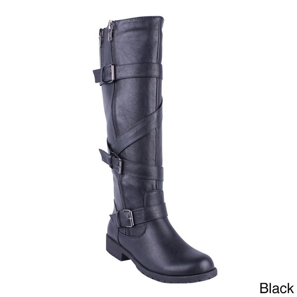 Shop DBDK Women's ''Solita-1 Knee-high Riding Boots - Free Shipping On ...