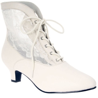 Shop Funtasma Women's 'DAME-05' Heel Lace Victorian Ankle Boots ...