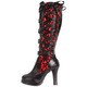 Demonia Women's 'CRYPTO-106' Heel Goth Punk Lolita Corset Knee-high Boots - Free Shipping Today 