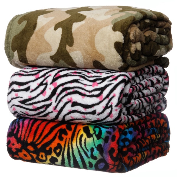 Microplush Printed Blanket   15653269   Shopping