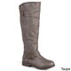 Journee Collection Women's 'Spokane' Red Zipper Riding Boot - Thumbnail 1