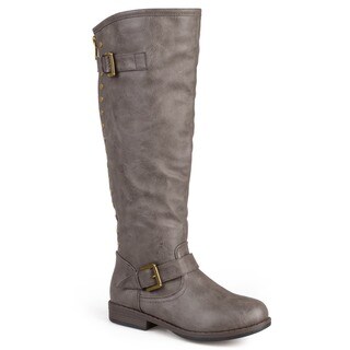 Journee Collection Women's 'Spokane' Red Zipper Riding Boot