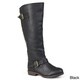 Journee Collection Women's 'Spokane' Red Zipper Riding Boot - Thumbnail 3