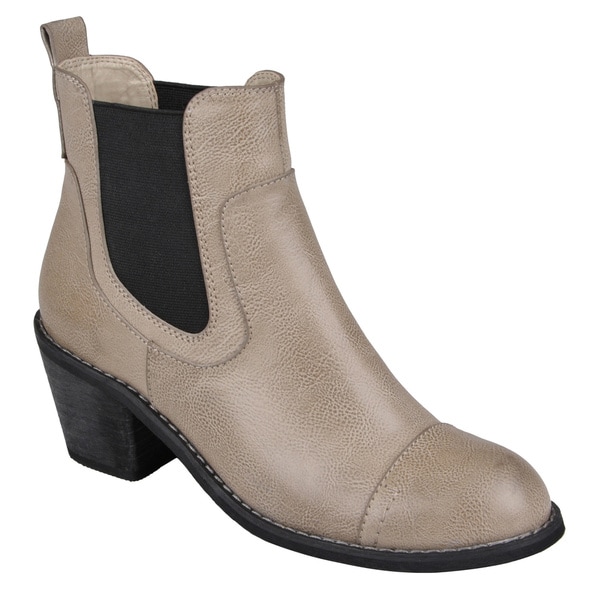 Journee Collection Women's 'Lovely' Round Toe Ankle Boots - Free ...