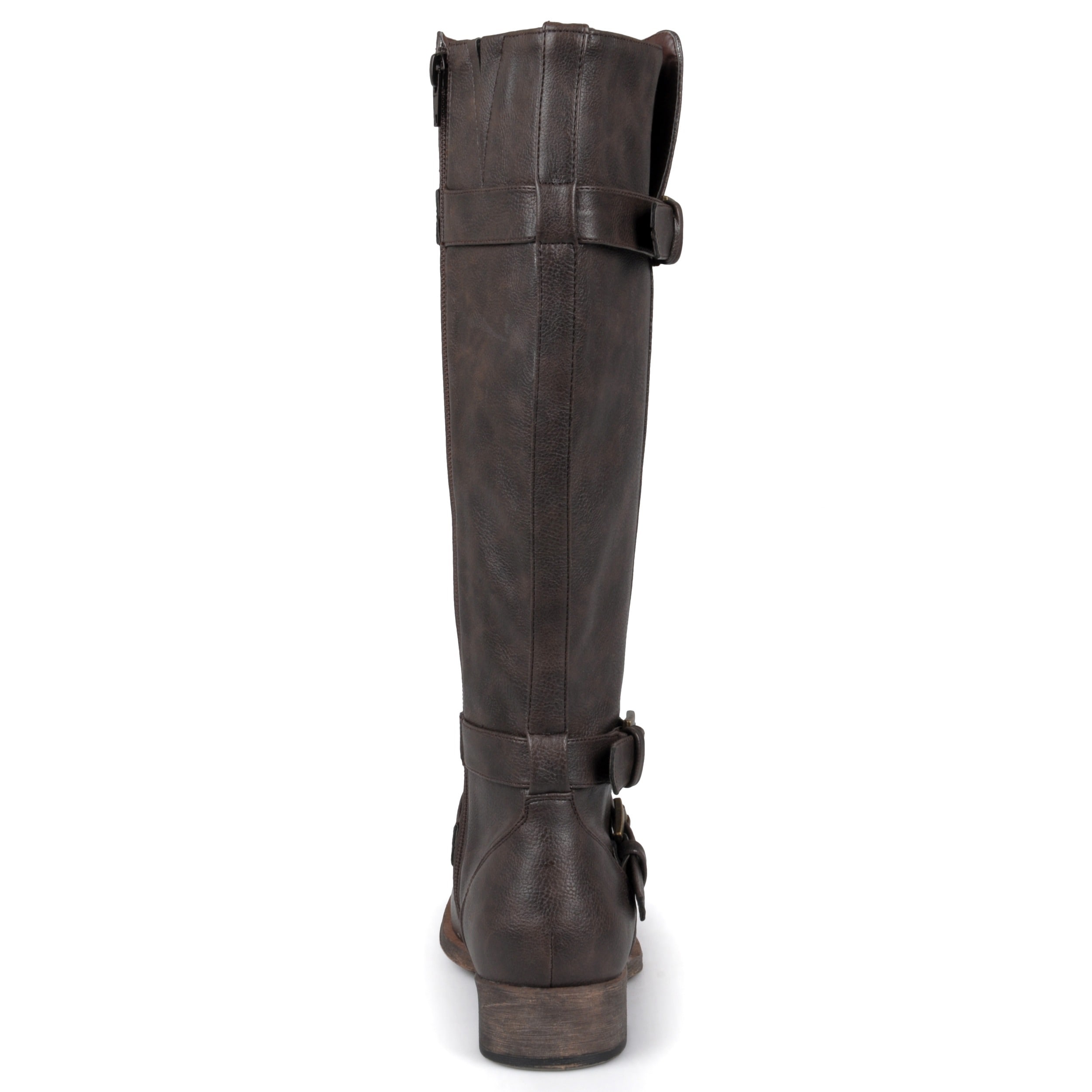 Journee Collection Gray Wide Calf Riding Boots JOURNEE COLLECTION