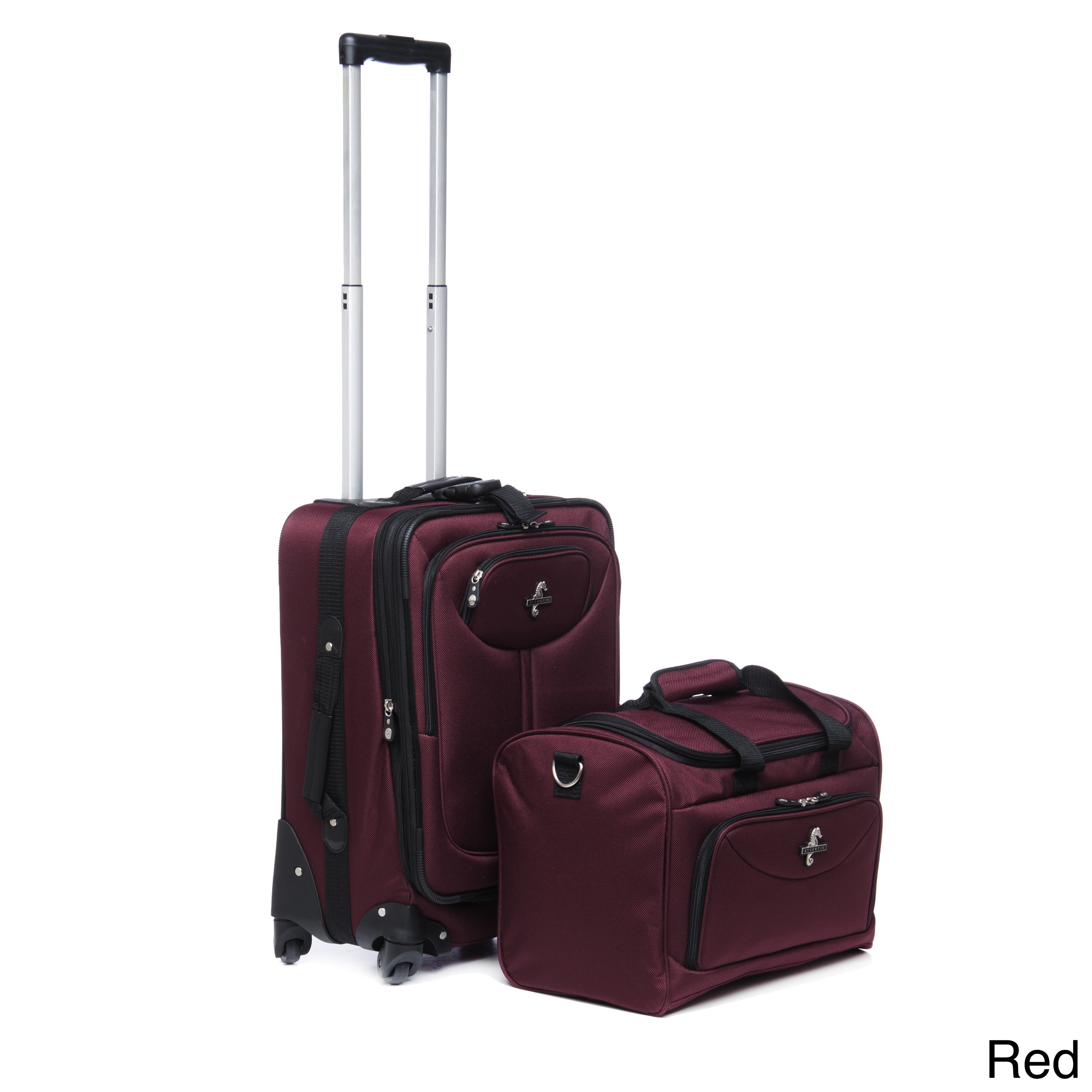 Atlantic 2 piece Expandable Carry on Spinner Luggage Set