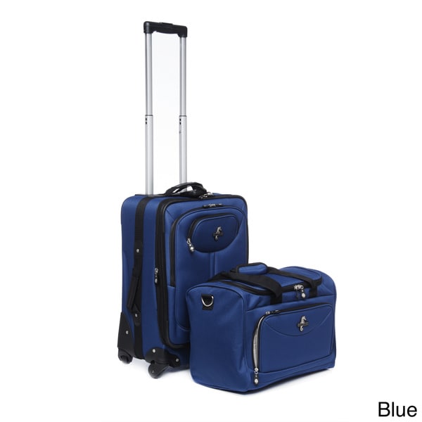 Shop Atlantic 2-piece Expandable Carry-on Spinner Luggage Set - Free Shipping Today - Overstock ...