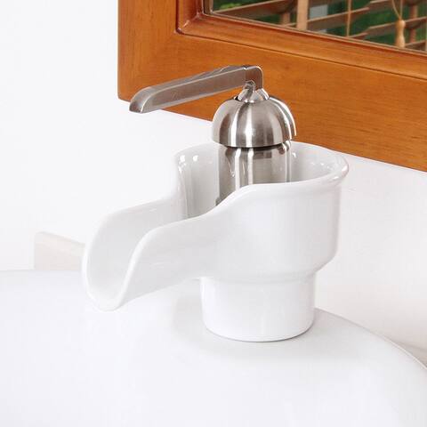 Elite A46OBN Modern Ceramic Bathroom Sink Facuet