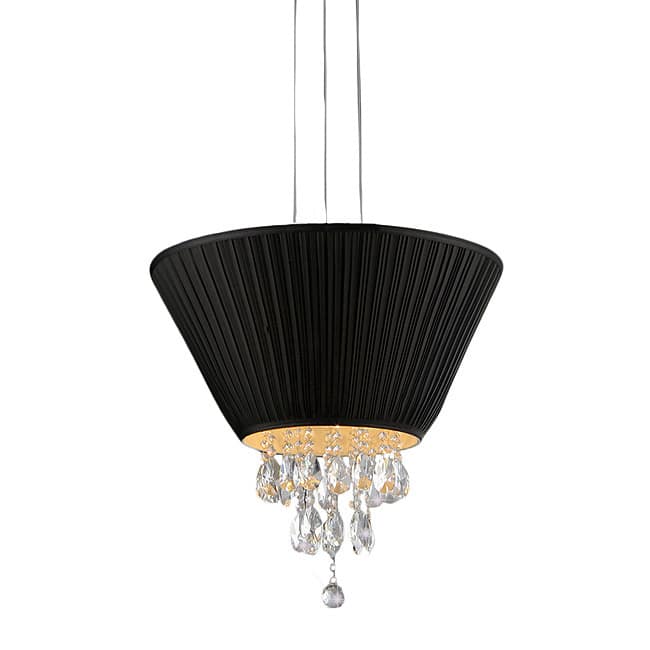Black Umbrella Crystal Chandelier - Black