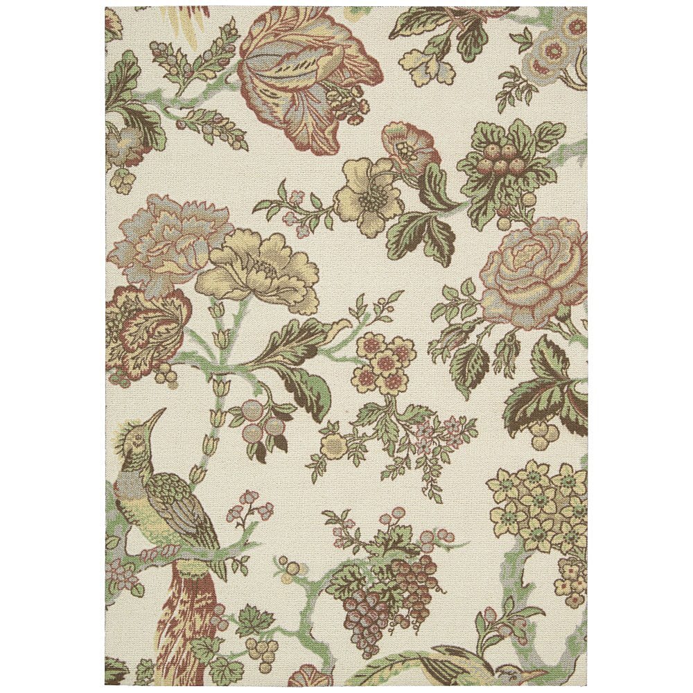 Waverly Global Awakening Ivory/ Pear Area Rug (4 X 6)