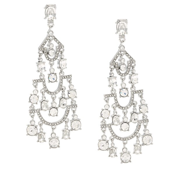 Shop Carolee Drama Crystal Accented Chandelier Earrings - Free Shipping ...