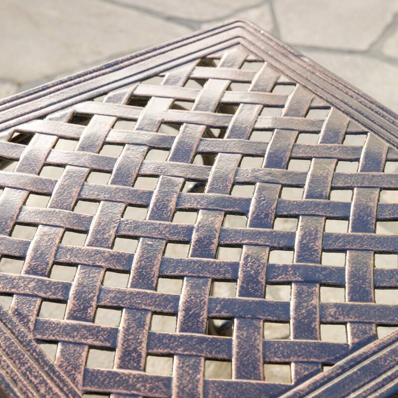 Mckinley Cast Outdoor End Table (Set of 2) by Christopher Knight Home
