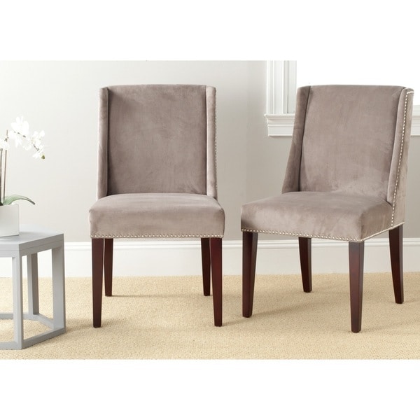Safavieh En Vogue Dining Humphry Mushroom Taupe Dining Chairs (Set of 2
