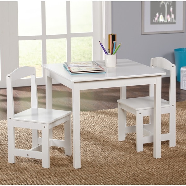 Shop Simple Living White 3-piece Hayden Kids Table/Chair ...