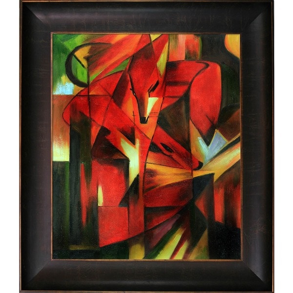 Franz Marc 'The Fox' Hand Painted Framed Canvas Art - 15654512 ...