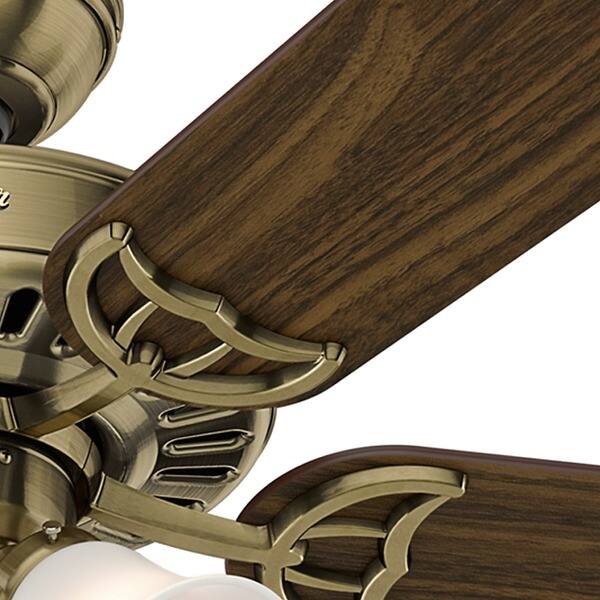 Shop Hunter Fan Studio Series 52 Inch Antique Brass Ceiling Fan