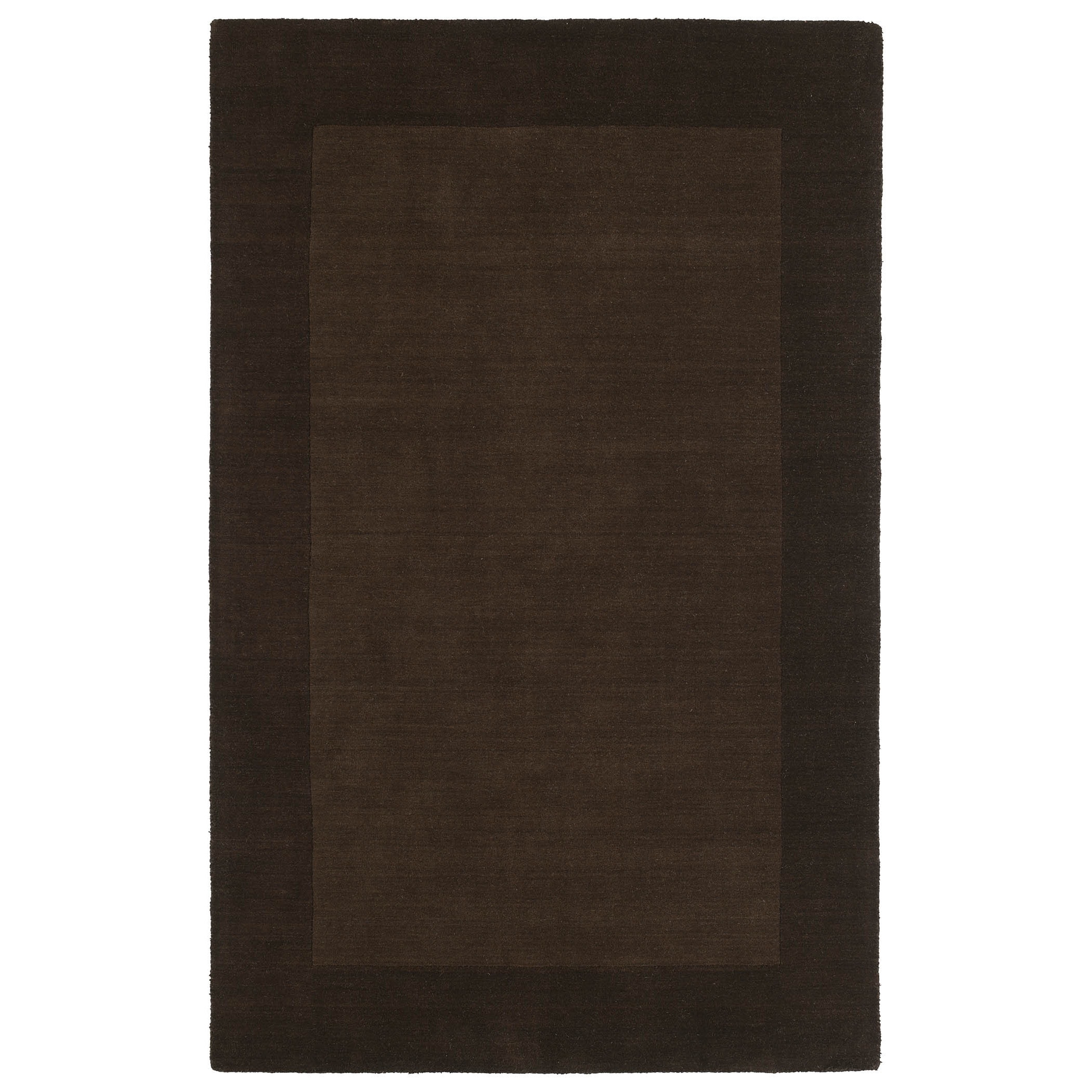 Borders Hand tufted Brown Wool Rug (36 X 53)