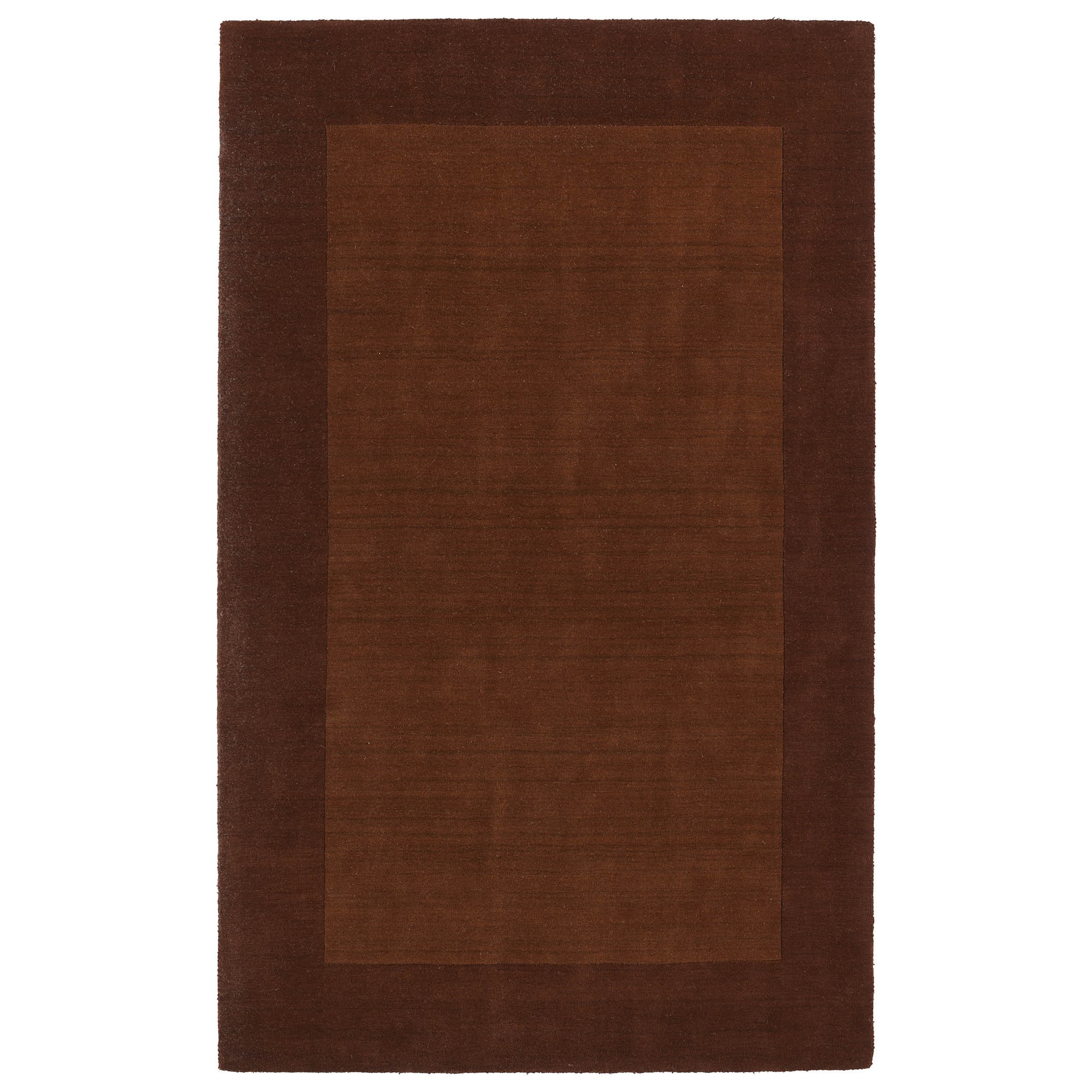 Borders Hand tufted Copper Wool Rug (36 X 53)