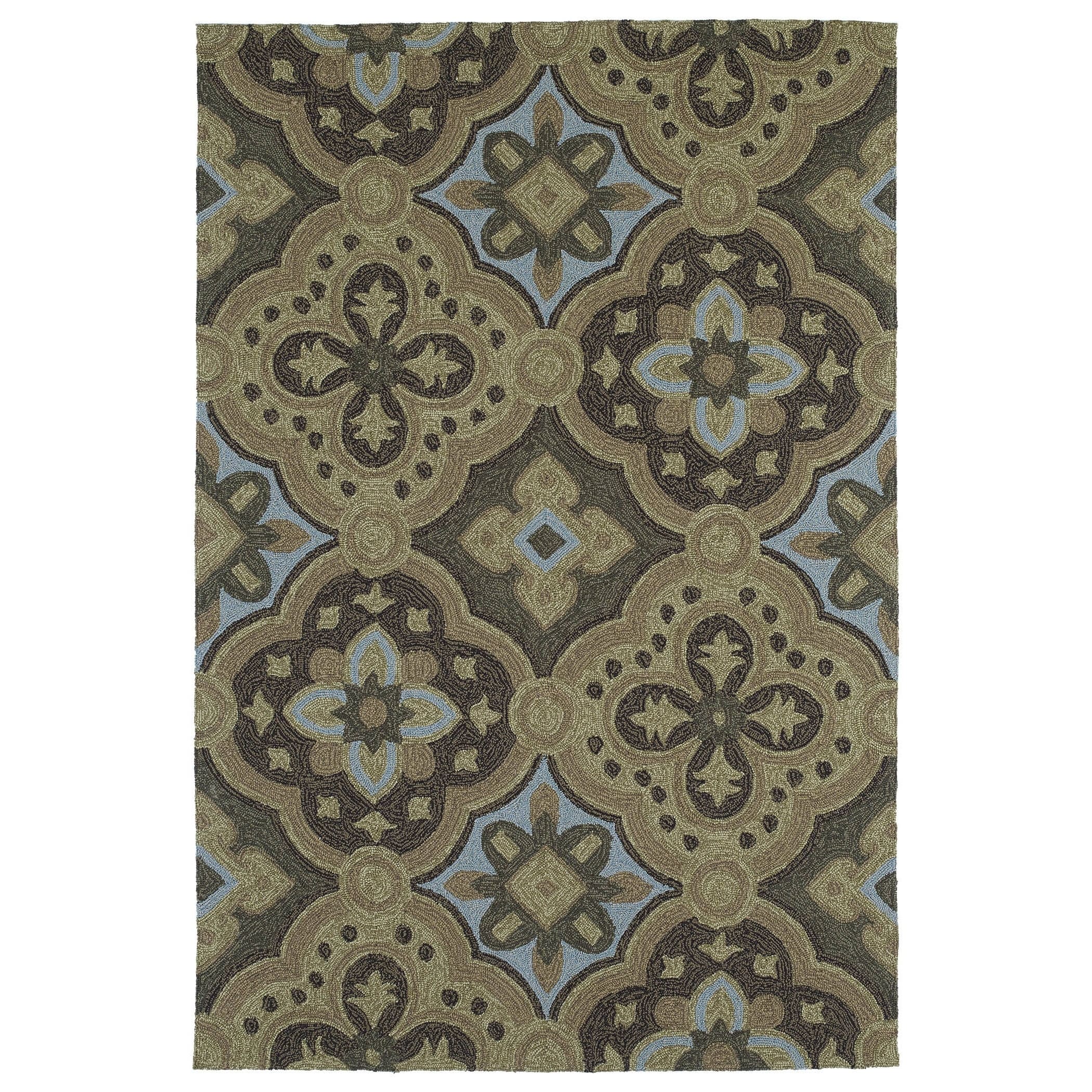 Seaside Chocolate Panel Indoor/outdoor Rug (50 X 76)