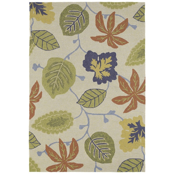 Seaside Whimsical Sand Indoor/Outdoor Rug (10'0 x 14'0)
