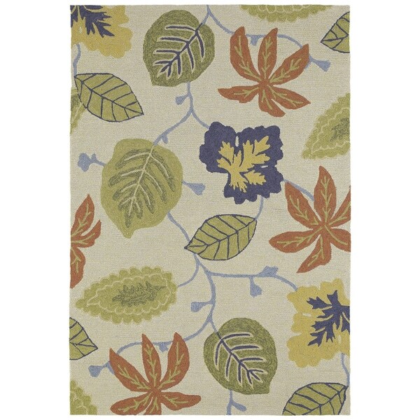 Seaside Whimsical Sand Indoor/Outdoor Rug (5'0 x 7'6) - 5' x 7'6