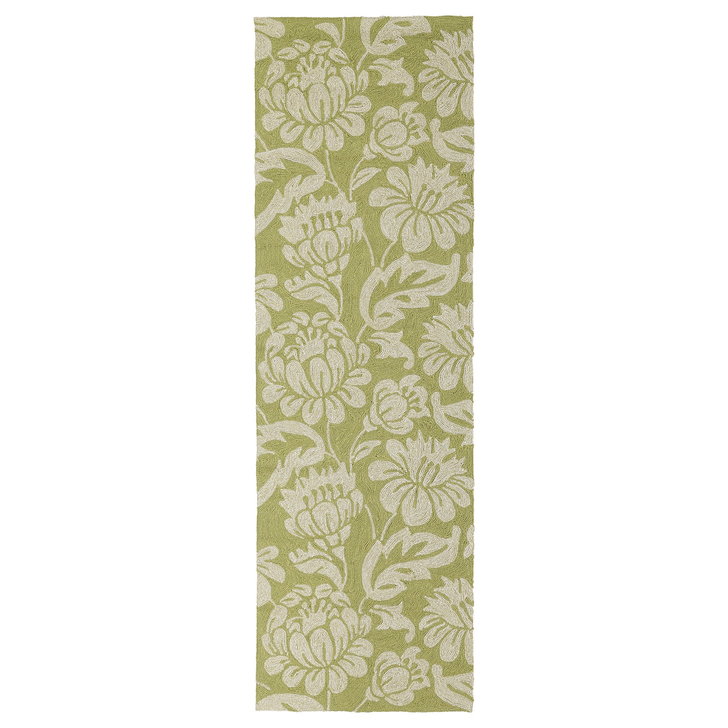 Seaside Green Garden Indoor/ Outdoor Rug (26 X 8)