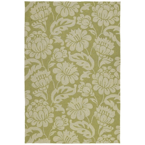 Seaside Green Garden Indoor/ Outdoor Rug (5' x 7'6) - 5' x 7'6"