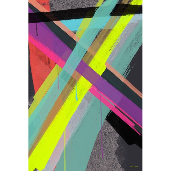 Shop Maxwell Dickson 'Other Spectrum' Abstract Canvas Wall Art Free