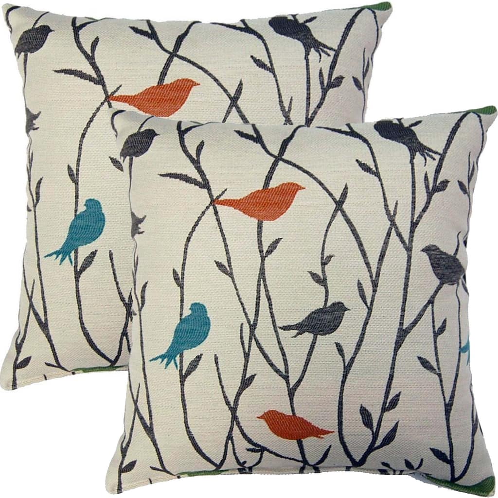 Twitter Calypso 17-inch Throw Pillows (Set of 2)