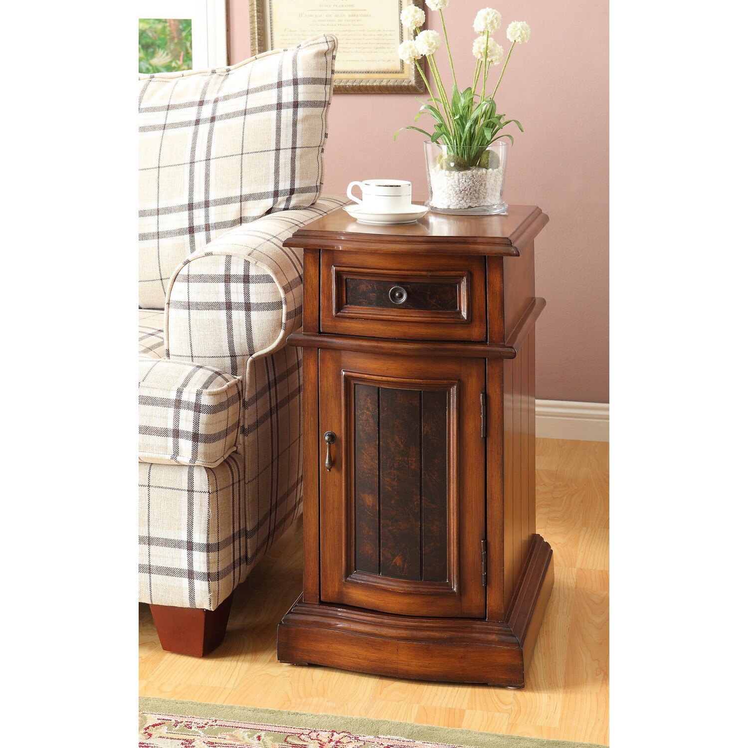 Shop Copper Grove Wyre Oak Finish Side Table Free Shipping On Orders