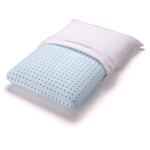 Shop Authentic Comfort Gel Memory Foam Pillow 1 Or 2 Pack Blue