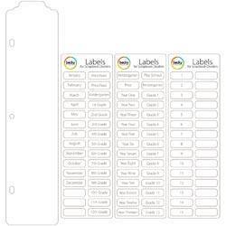 Project Life Scrapbook Dividers & Label Stickers 15/Pkg - - Bed Bath ...