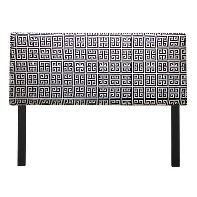 Upholstered Towers Black/ White Headboard