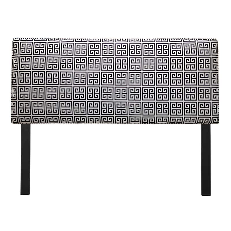 Upholstered Towers Black/ White Headboard - California King
