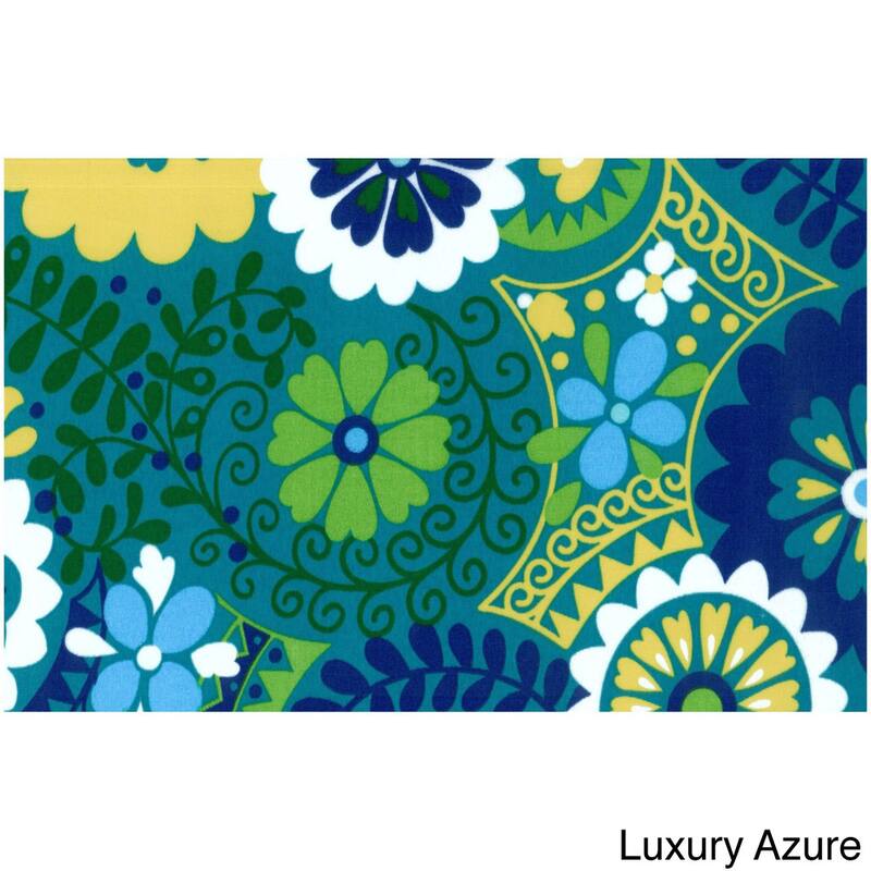 Blazing Needles 45-inch All-Weather Bench Cushion - Luxury Azure