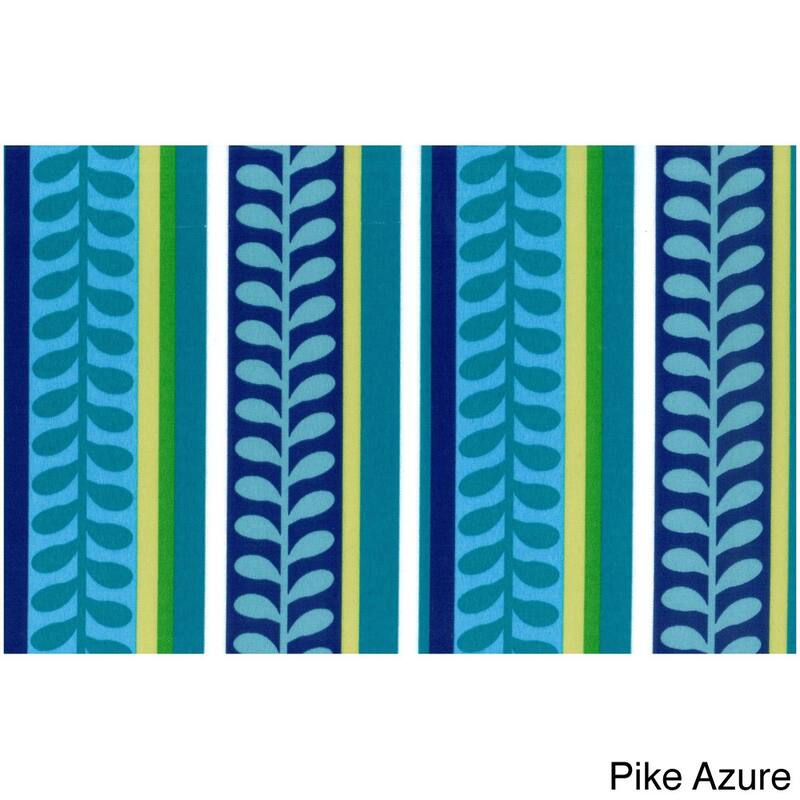 Blazing Needles 45-inch All-Weather Bench Cushion - Pike Azure