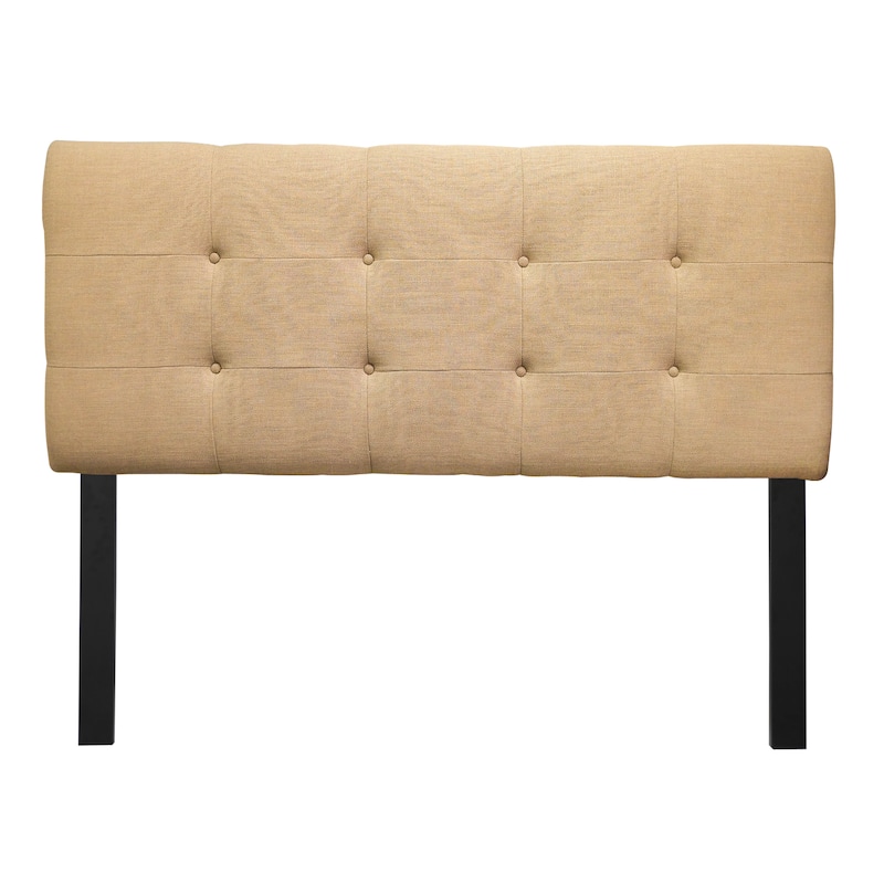 8-button Tufted Loft Sand Headboard - Queen