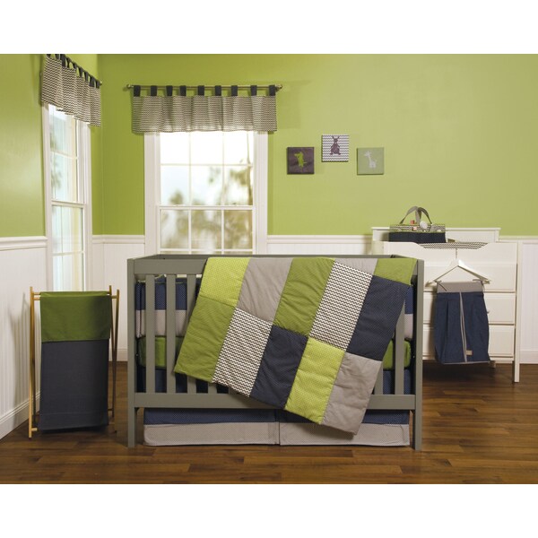 Shop Trend Lab Perfectly Happy 5piece Crib Bedding Set Free Shipping Today