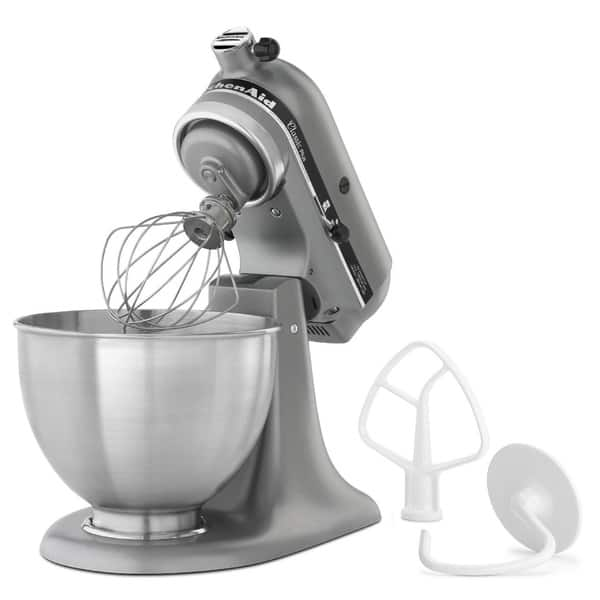 Shop Kitchenaid Silver Ksm75sl Classic Plus Tilt Head 4 5 Quart