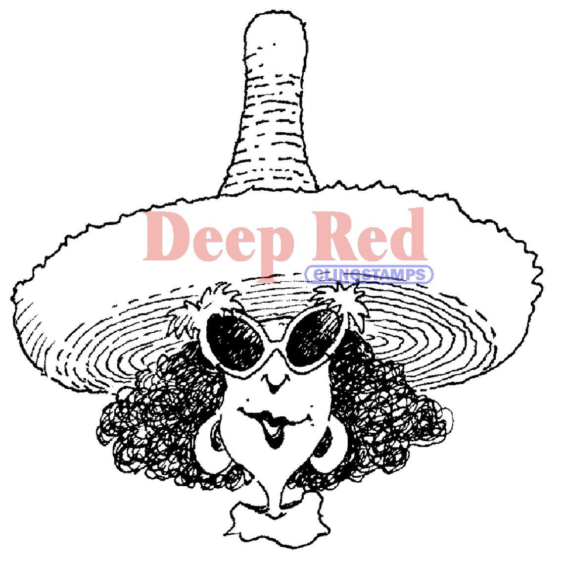 Deep Red Cling Stamp  Margarita