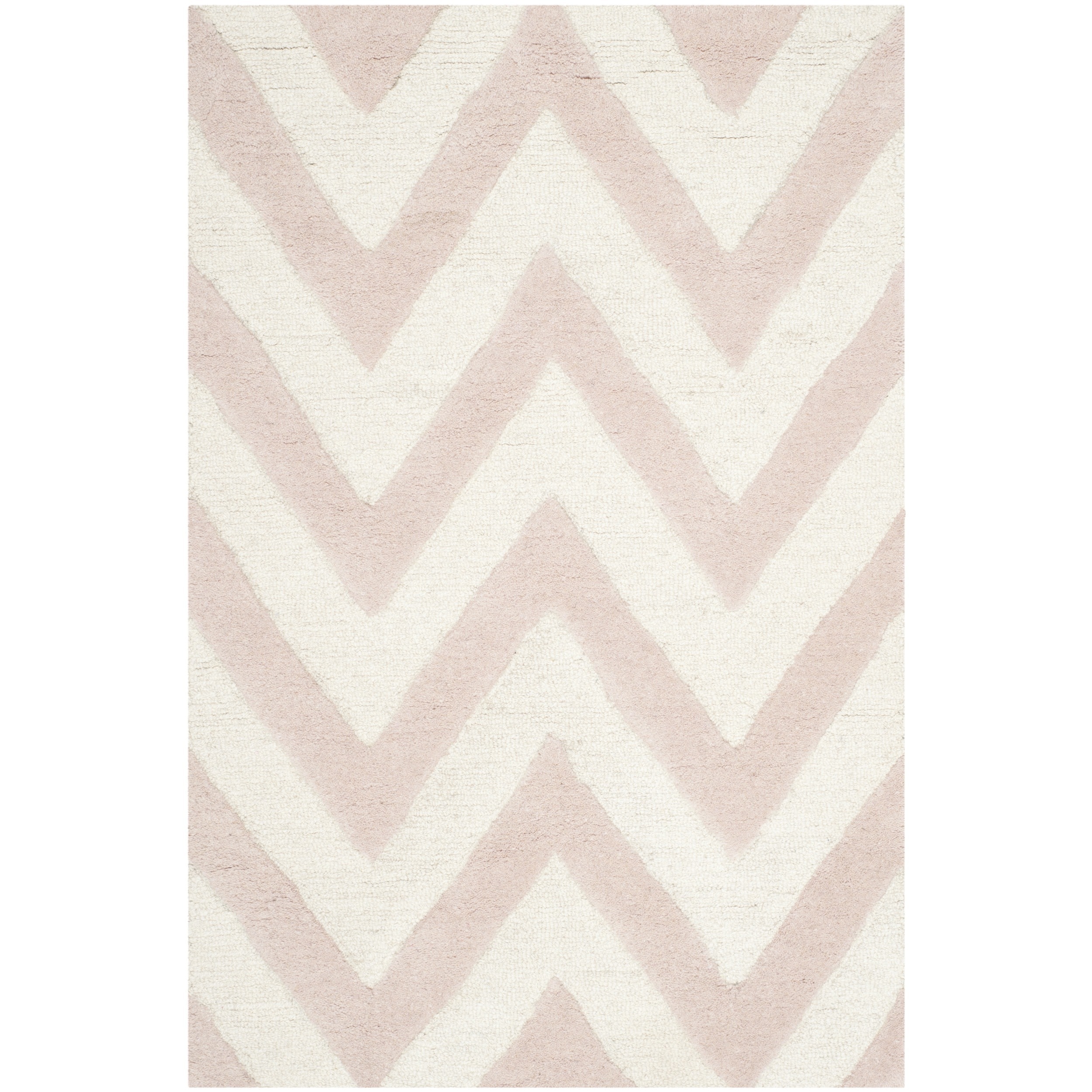 Safavieh Handmade Moroccan Cambridge Light Pink/ Ivory Wool Accent Rug (26 X 4)