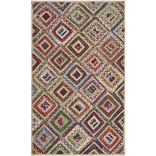 Safavieh Hand woven Cape Cod Natural/ Red Jute Rug (8' x 10') Safavieh 7x9   10x14 Rugs