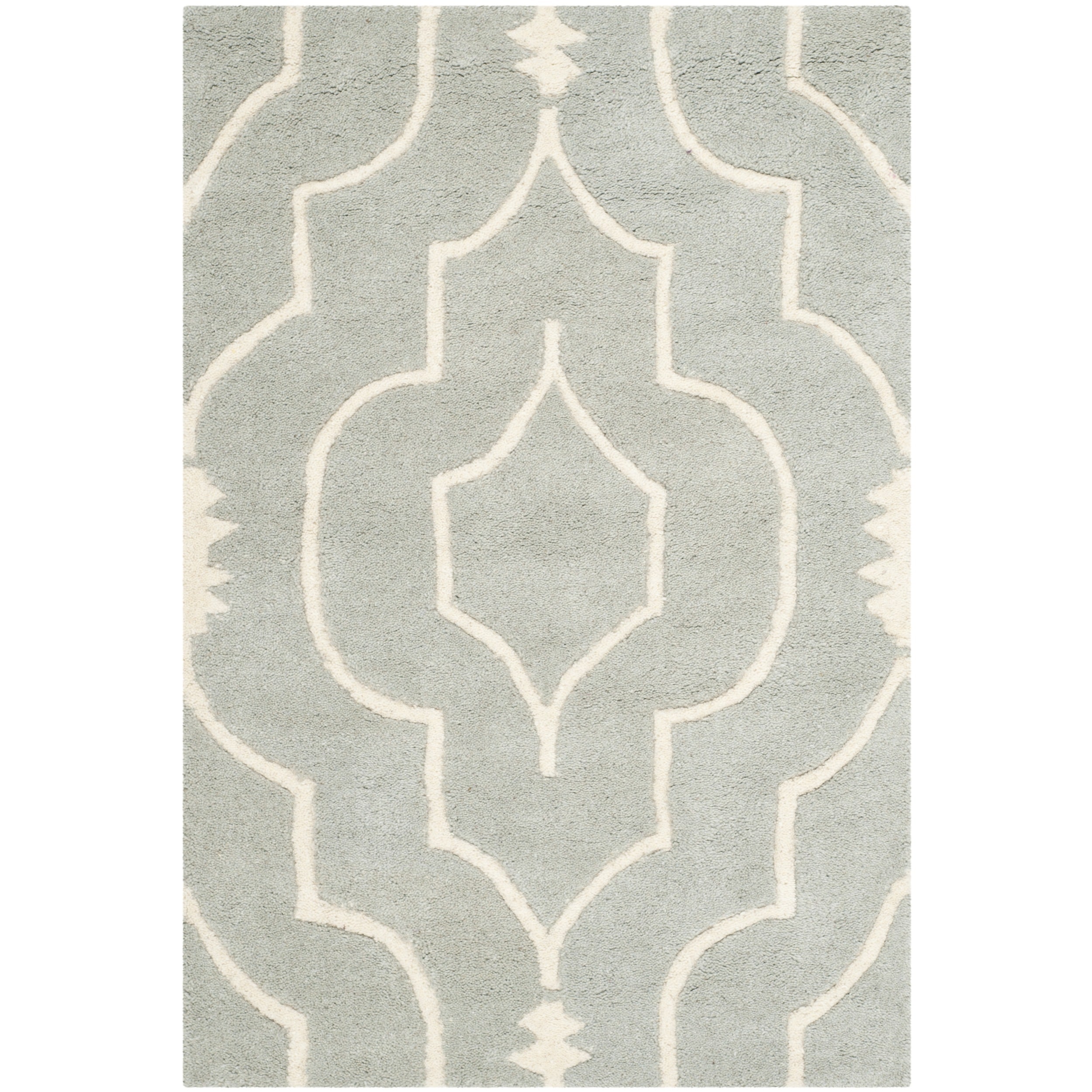 Safavieh Handmade Moroccan Chatham Grey/ivory Wool Accent Rug (3 X 5)