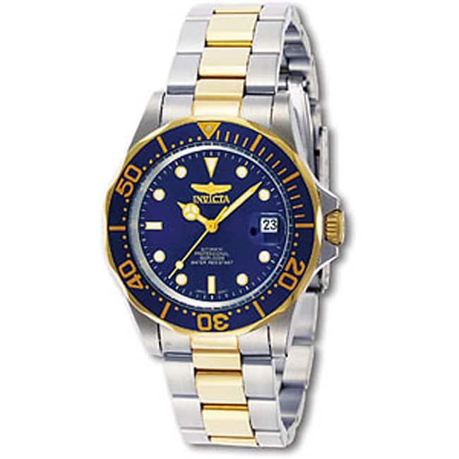 Invicta Men's 8928 'Pro Diver' Mako Automatic Gold-Tone and Silver Stainless Steel Watch