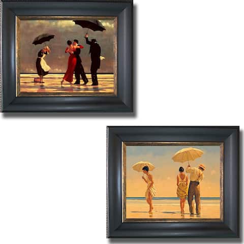 Vettriano - Beaches Framed Canvas Art Collection